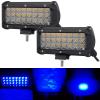 AUXMOTEC Blue Led Driving Work Decoration Neon Light Bar Spot 7" 36W Off-road Pod Fog Lamps 12V 24V Lighting for Truck Car ATV UTV SUV Off-road Bike Motorcycle Tractor 12V 24V view 2