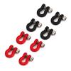 INJORA Metal Bumper D-Ring Tow Hook 4Pcs Mini Tow Hook for 1/24 RC Crawler Car Axial SCX24 Upgrade Parts, 7X10mm view 2