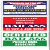 (x3) Certified Bad Ass Patient Care Associate with an Attitude Stickers | Funny Occupation Job Career Gift Idea | 3M Vinyl Sticker Decals for laptops, Hard Hats, Windows view 1