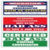 (x3) Certified Bad Ass Staffing Coordinator with an Attitude Stickers | Funny Occupation Job Career Gift Idea | 3M Vinyl Sticker Decals for laptops, Hard Hats, Windows view 1