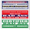 (x3) Certified Bad Ass Community Manager with an Attitude Stickers | Funny Occupation Job Career Gift Idea | 3M Vinyl Sticker Decals for laptops, Hard Hats, Windows view 1