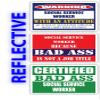 (x3) Certified Bad Ass Social Service Worker with an Attitude Stickers | Funny Occupation Job Career Gift Idea | 3M Reflective Vinyl Sticker Decals for laptops, Hard Hats, Windows view 1
