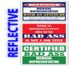 (x3) Certified Bad Ass Medical Representative with an Attitude Stickers | Funny Occupation Job Career Gift Idea | 3M Reflective Vinyl Sticker Decals for laptops, Hard Hats, Windows view 1