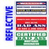 (x3) Certified Bad Ass Mortgage Originator with an Attitude Stickers | Funny Occupation Job Career Gift Idea | 3M Reflective Vinyl Sticker Decals for laptops, Hard Hats, Windows view 1