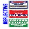 (x3) Certified Bad Ass Accounts Payable Supervisor with an Attitude Stickers | Funny Occupation Job Career Gift Idea | 3M Reflective Vinyl Sticker Decals for laptops, Hard Hats, Windows view 1