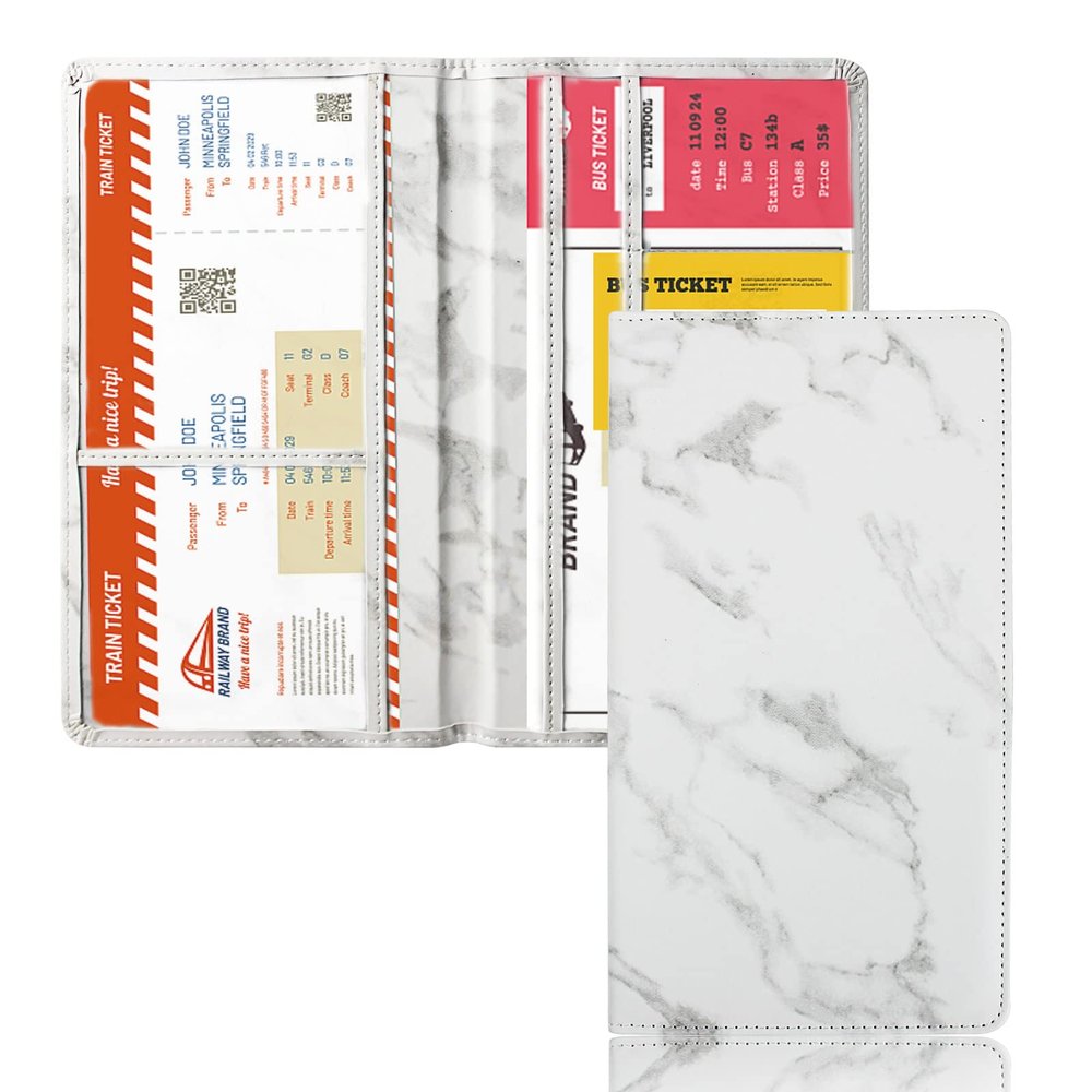 Car Registration and Insurance Card Holder - Leather Vehicle Glove Box Automobile Documents Paperwork Wallet Case Organizer for ID, Driver's License, Key Contact Information Cards - Men&Women