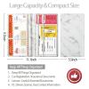 Car Registration and Insurance Card Holder - Leather Vehicle Glove Box Automobile Documents Paperwork Wallet Case Organizer for ID, Driver's License, Key Contact Information Cards - Men&Women view 2