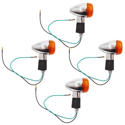 RainMan S 4PCS Motorcycle Turn Signal Lights Indicator Lights Replacement for Honda Kawasaki Suzuki Yamaha 12V