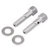 BID4ZE Motorcycle 3/8" x 16 x 1-3/4" Breather Bolts for Harley Dyna FXDL FXD FXDWG Softail Custom FXSTC Sportster 883 1200 XL view 1