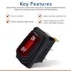 AlveyTech Red On/Off Switch with Weather-Resistant Rubber Boot - for The Razor Crazy Cart, Rambler 16, Dynacraft, Pulse, Electric Scooters, Pocket Mod Scooter, Go-Kart - Razor On Off Switch view 2