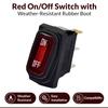 AlveyTech Red On/Off Switch with Weather-Resistant Rubber Boot - for The Razor Crazy Cart, Rambler 16, Dynacraft, Pulse, Electric Scooters, Pocket Mod Scooter, Go-Kart - Razor On Off Switch view 2