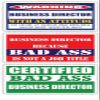 (x3) Certified Bad Ass Business Director with an Attitude Stickers | Funny Occupation Job Career Gift Idea | 3M Vinyl Sticker Decals for laptops, Hard Hats, Windows view 1