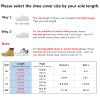 Jikamul Tachitali Waterproof Rain Shoe Cover with Reflector for Women & Men Reusable & Foldable Rain Boot Shoe Cover with Zipper, Non-Slip (Black, L) view 2
