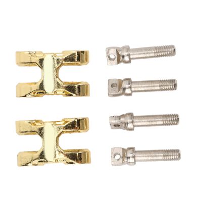RC Car Front Rear Bumper Tow Hooks,2 Sets Tow Hooks Buckle Winch Hook Upgrade Parts for 1/10 RC Car (Gold)