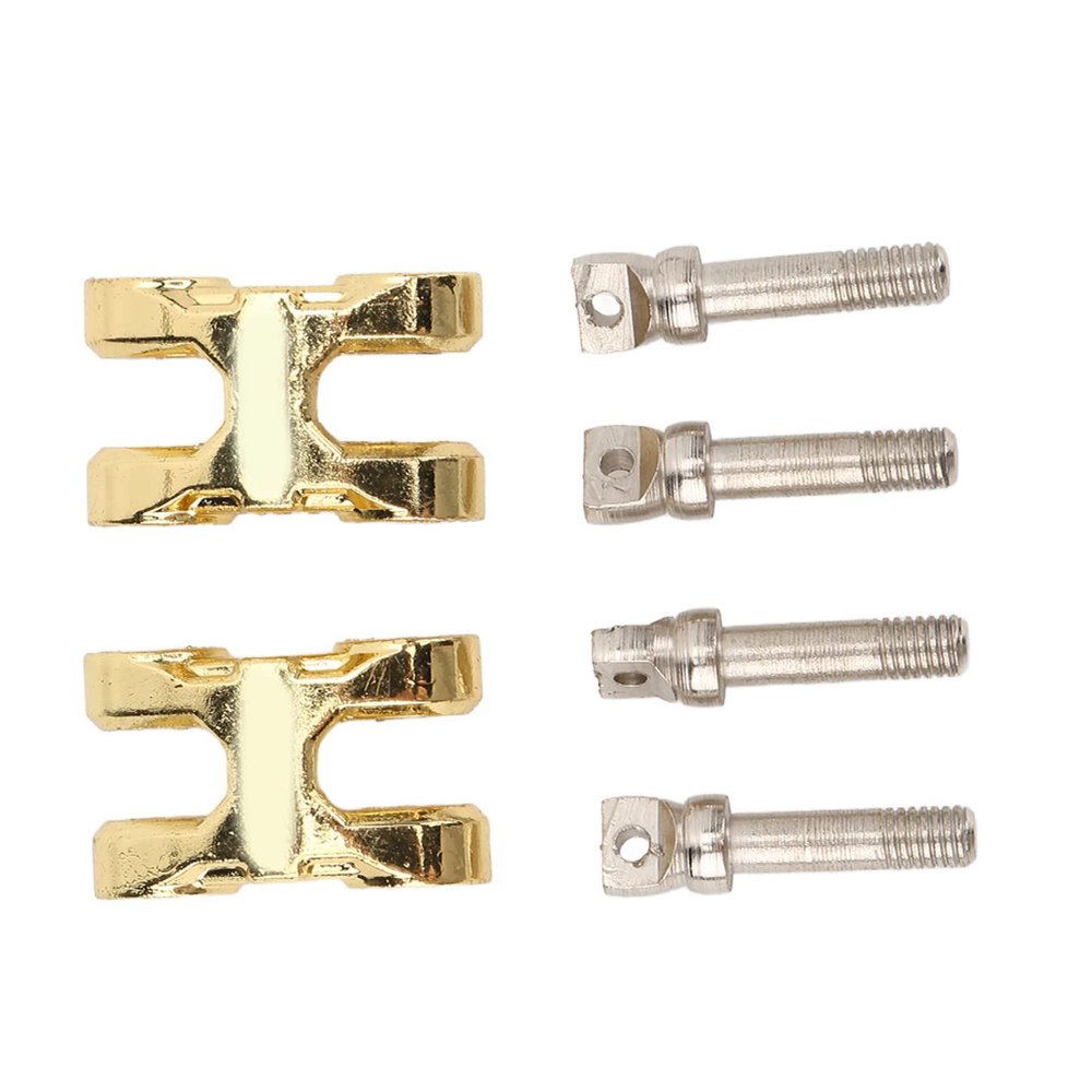 RC Car Front Rear Bumper Tow Hooks,2 Sets Tow Hooks Buckle Winch Hook Upgrade Parts for 1/10 RC Car (Gold)