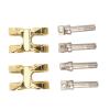 RC Car Front Rear Bumper Tow Hooks,2 Sets Tow Hooks Buckle Winch Hook Upgrade Parts for 1/10 RC Car (Gold) view 1