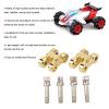 RC Car Front Rear Bumper Tow Hooks,2 Sets Tow Hooks Buckle Winch Hook Upgrade Parts for 1/10 RC Car (Gold) view 3