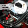 X AUTOHAUX 1 Set Car Engine Coolant Temperature Sensor Switch Radiator Hose Fitting Adapter 38mm 200'F On-185'F Off view 2
