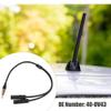 X AUTOHAUX Universal Car Radio Auto Antenna Splitter 1 Male to 2 Female Aerial Adapter Plug Connector Cable FM AM Stereo Audio Y Shape Extension 40-UV43 view 2