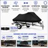 Black PWC Jet Ski All-Weather Canvas Travel Cover for Yamaha Waverunner FX Cruiser 2007 08 2009 2010 view 2