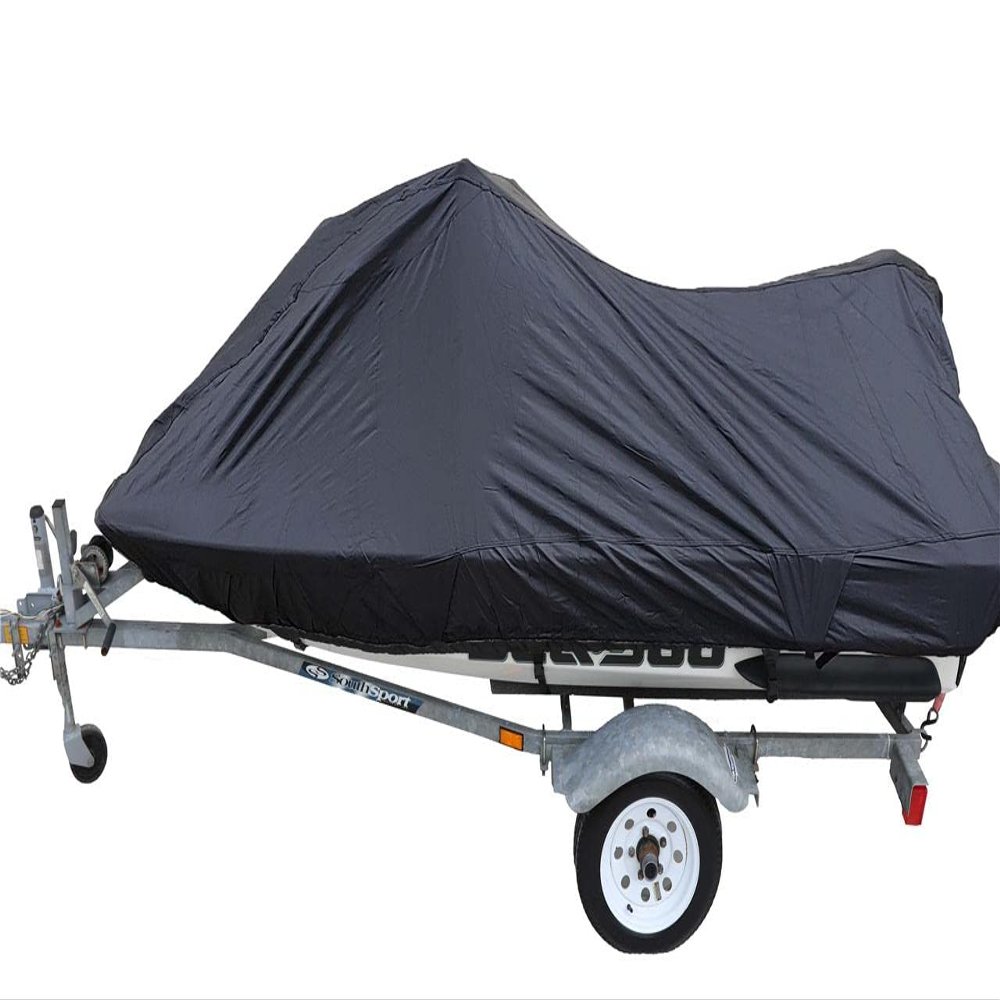Black PWC Jet Ski All-Weather Canvas Travel Cover for Yamaha Waverunner FX Cruiser HO 2004-2006 2007