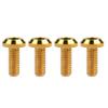 Wanyifa Titanium Umbrella Head M8 15 20 25 30 35 40mm Bolt Screw for Bicycle Motorcycle Car Pack of 4 (M8x20mm, Gold) view 1