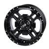4/156 Tusk Beartooth Wheel 12x7 4.0 + 3.0 Matte Black For Polaris Outlaw 500 2006-2007 view 1