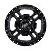 4/156 Tusk Beartooth Wheel 12x7 4.0 + 3.0 Matte Black For Polaris Outlaw 500 2006-2007 view 3