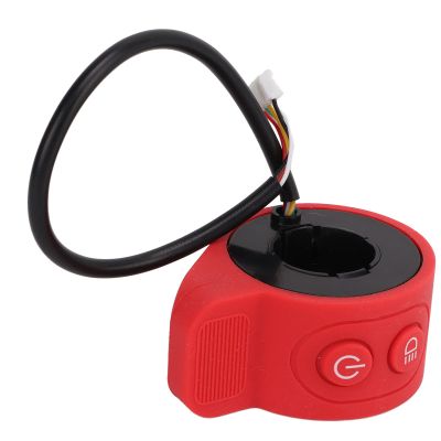 Thumb Throttle, Electric Scooter Parts Electric Scooter Integrated Switch, 5 Outgoing Lines Scooter Thumb Throttle Accelerator Throttle Controller Twist Throttle for HXX6/X7/X8 Electric Scooter