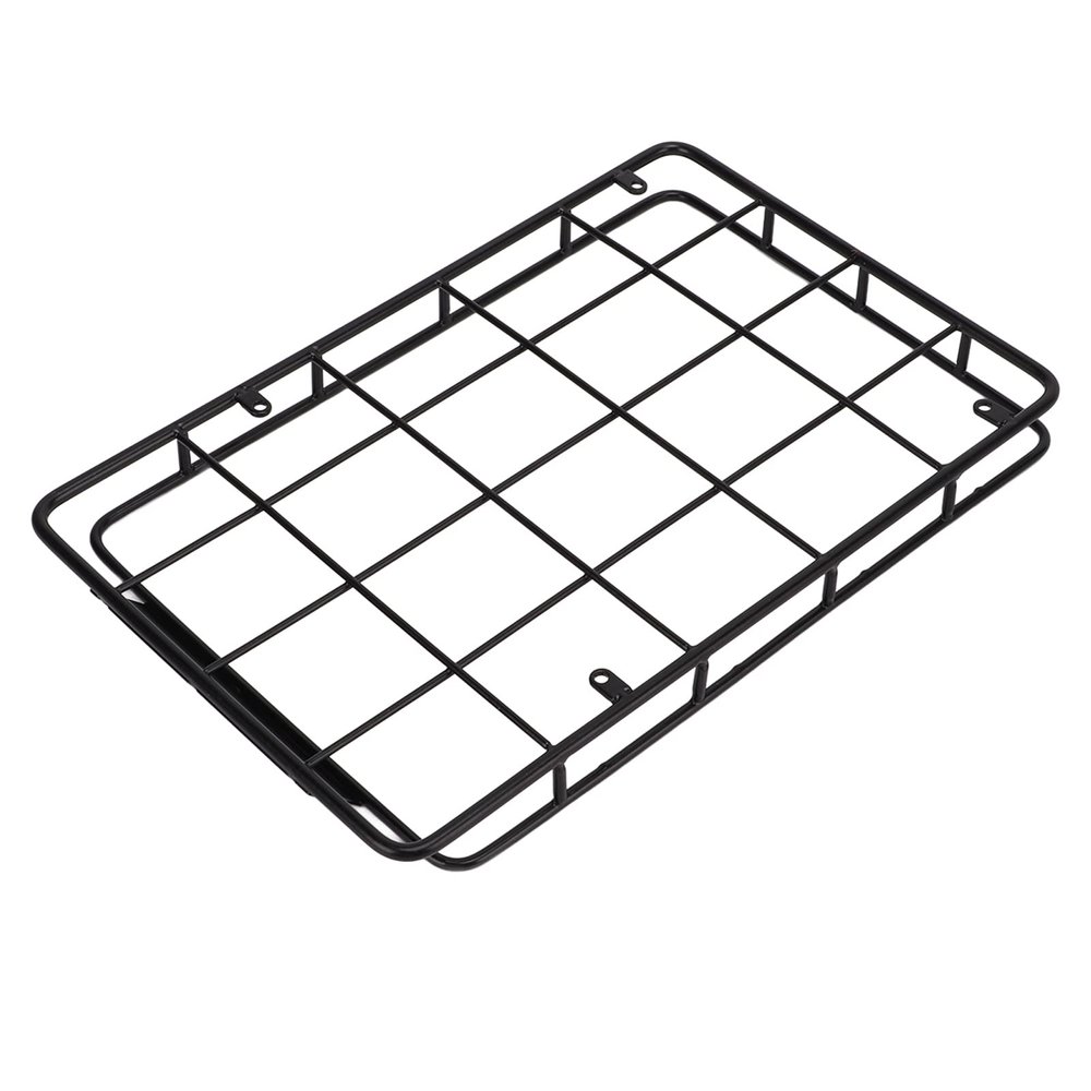 RC Roof Luggage Rack, RC Iron Roof Rack RC Car Luggage Carrier for Axial SCX10 1/10 RC Crawler Upgrade Parts