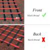 DREAMOSA Climbing Cargo Net, Polyester Loop Fastener, Red, 5x7ft, Compatible with Truck, Pickup view 4