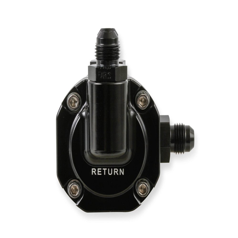 Holley 12-893: Billet Fuel Pressure Regulator 58.5Psi 6An In/Out