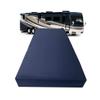 FoamRush 3-Inch Bunk (30" x 75") Gel Memory Foam RV Mattress Replacement with Canvas Navy Cover, Medium Firm, Made in USA, Camper Trailer, Removable Water-Resistant Outdoor/Indoor Cover with Zipper view 1