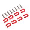 VGEBY RC Crawler Tow Hook, 8PCS Metal Durable Front Rear Bumper Trailer Shackle for RC Car Enthusiasts Off-Road Crawling and 1/24 Scale Model Upgrades view 1