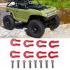 VGEBY RC Crawler Tow Hook, 8PCS Metal Durable Front Rear Bumper Trailer Shackle for RC Car Enthusiasts Off-Road Crawling and 1/24 Scale Model Upgrades view 3