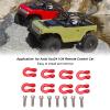 VGEBY RC Crawler Tow Hook, 8PCS Metal Durable Front Rear Bumper Trailer Shackle for RC Car Enthusiasts Off-Road Crawling and 1/24 Scale Model Upgrades view 4