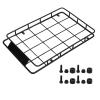 RC Car Roof Luggage Rack, Iron Luggage Carrier, SCX10 1/10 RC Crawler Model Tray for RC Car Enthusiasts, Model Car Accessories, Outdoor, Off-Road, Racing view 1