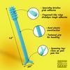 Denture Dart V2 Hard Plastic Denture Gel Adhesive Remover - Remove Denture Gel Adhesive from Mouth & Gums, Denture Glue Removal Tool, Oral Hygiene, Scraper w/Textured Grip and Rigid Bristles view 3