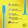 Denture Dart V2 Hard Plastic Denture Gel Adhesive Remover - Remove Denture Gel Adhesive from Mouth & Gums, Denture Glue Removal Tool, Oral Hygiene, Scraper w/Textured Grip and Rigid Bristles view 4