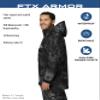 FROGG TOGGS Men's FTX Armor Premium Waterproof Rain, Fishing/Anglers Jacket, Kryptek Typhon, 3X-Large view 3