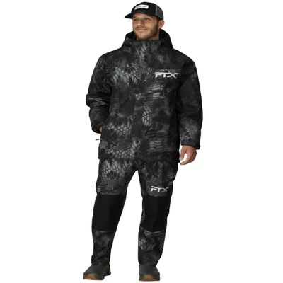 FROGG TOGGS Men's FTX Armor Premium Waterproof Rain, Fishing/Anglers Jacket, Kryptek Typhon, X-Large