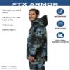 FROGG TOGGS Men's FTX Armor Premium Waterproof Rain, Fishing/Anglers Jacket, Kryptek Neptune, XX-Large view 3