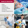 Ansell Microflex 92-134 Disposable Powder-Free Nitrile Gloves for Cleaning w/Textured Fingertips - X-Large, Blue (Case of 1000) view 3