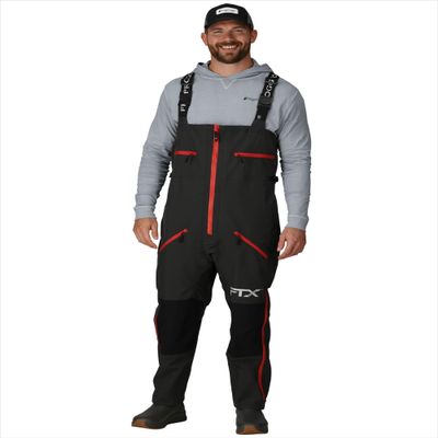 FROGG TOGGS Men's FTX Armor Premium Waterproof Rain, Fishing Bibs, Dark Graphite, Medium