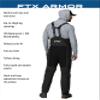 FROGG TOGGS Mens Ftx Armor Premium Waterproof Rain, Fishing Bibs Pants, Dark Graphite, XX-Large US view 3