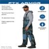 FROGG TOGGS Men's FTX Armor Premium Waterproof Rain, Fishing Bibs, Kryptek Neptune, 3X-Large view 2