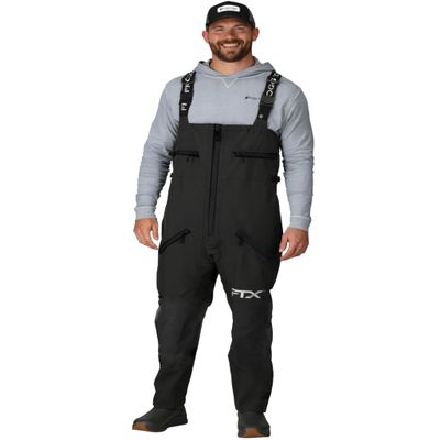 FROGG TOGGS Mens Ftx Armor Premium Waterproof Rain, Fishing Bibs Pants, Black, X-Large US