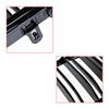 amopacorp Polish Gloss Black Front Hood Kidney Grille Grill Vent Dual Slat Compatible with BMW E60 E61 525i 535i 550i M5 4DR 2003-2010 view 4