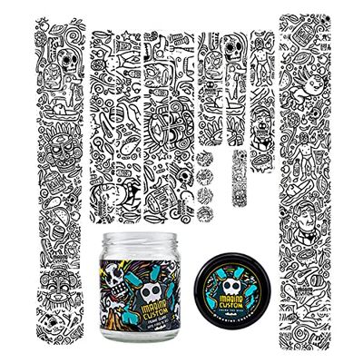 Imagine Custom MTB Universal High Impact D5 Thick Bike Frame Protector (Transparent)