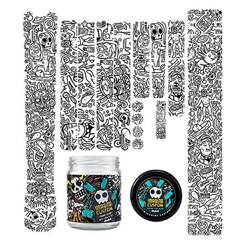 Imagine Custom MTB Universal High Impact D5 Thick Bike Frame Protector (Transparent)